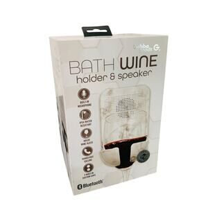 Gabba Goods Bath Wine Holder and Bluetooth Speaker New in Box